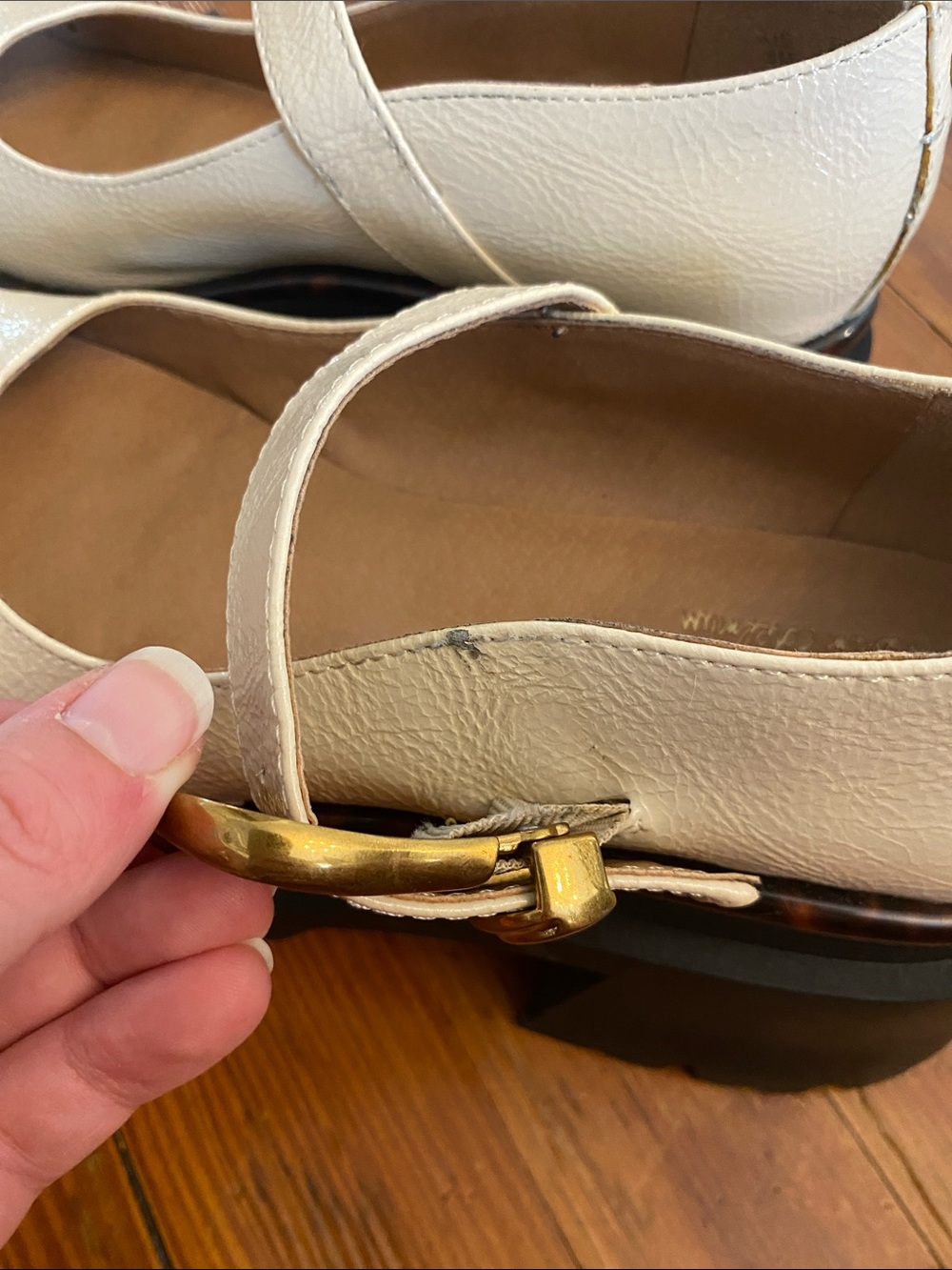 Circus NY by Sam Edelman Nellie Mary Jane Platform Loafer Vanilla Bean Size 8 - Picture 11 of 12